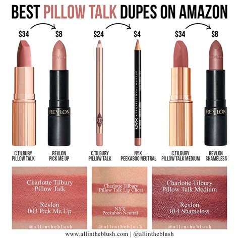 pillow talk lippenstift dupe|10 Alternatives To Charlotte Tilbury Pillow Talk